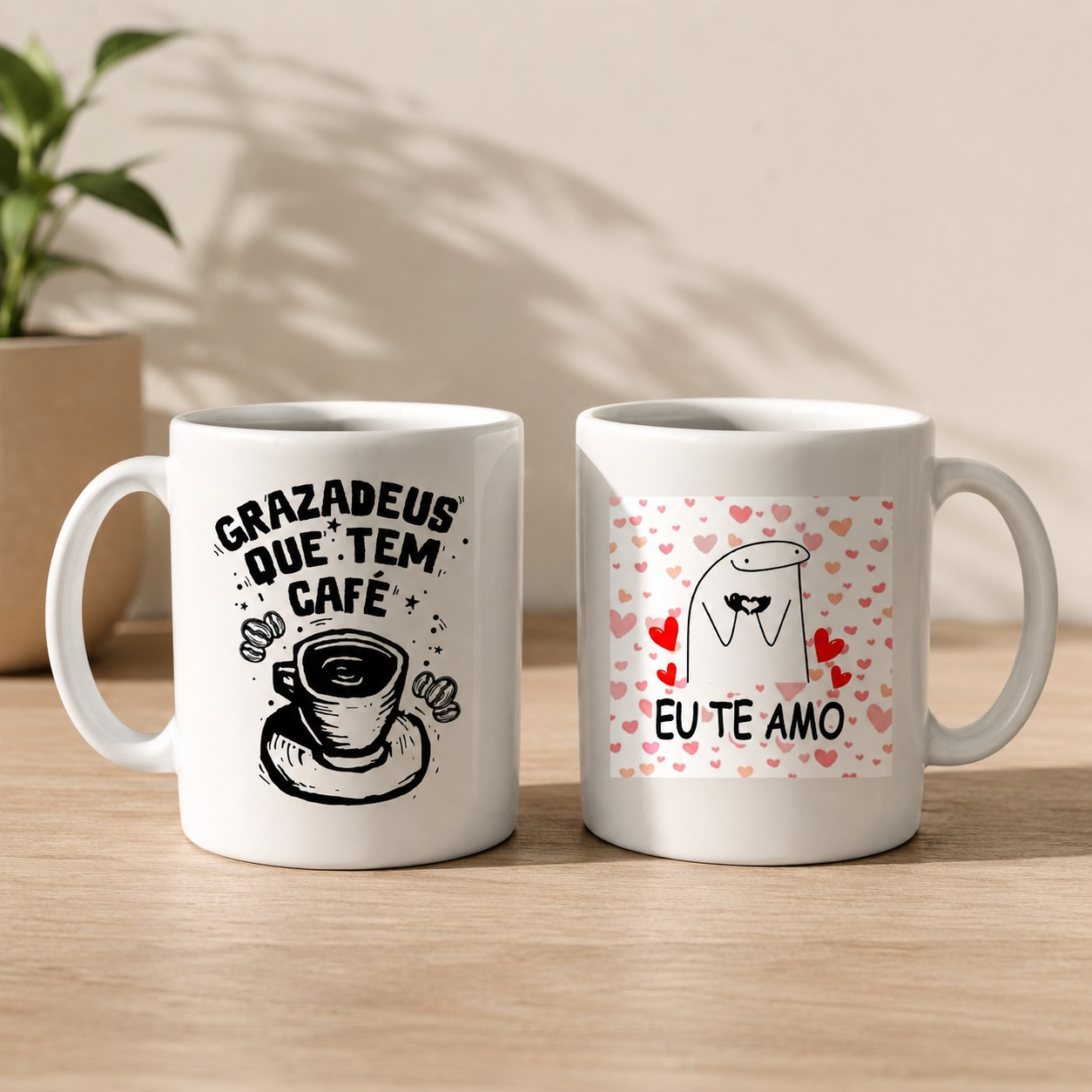 Canecas de porcelana personalizadas
